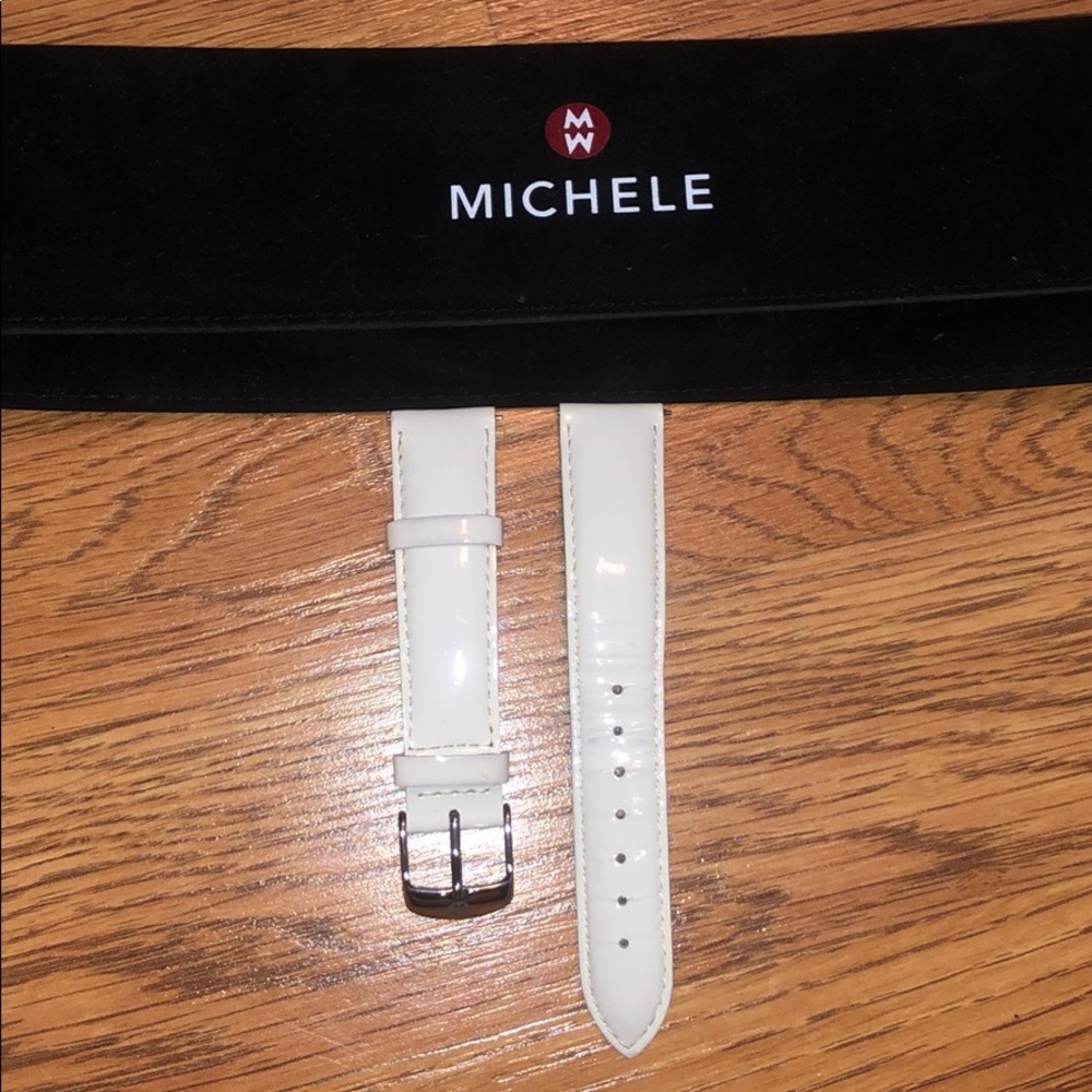 White Michele Watch Band